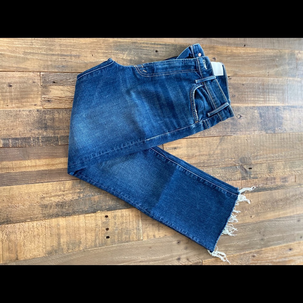 The Hustler ankle fray Mother jeans